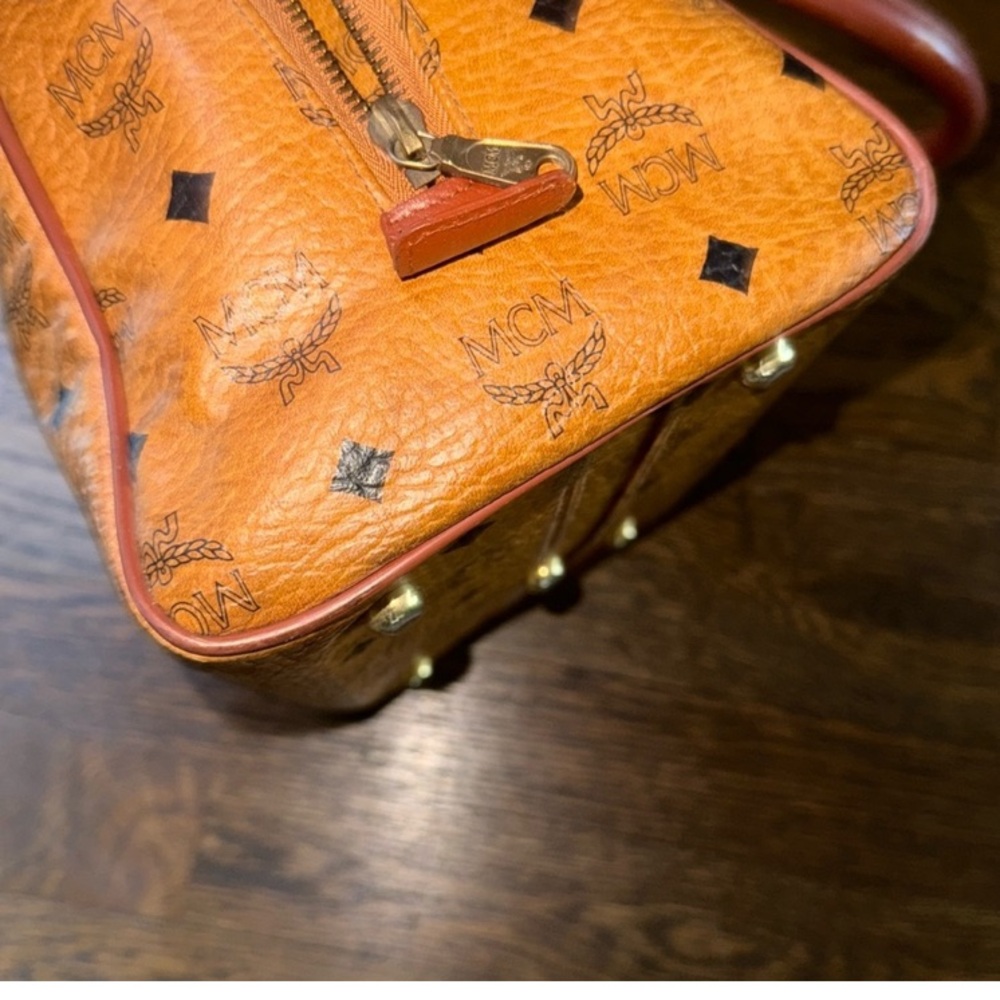 ✨German MCM Cognac Visetos Satchel Bag | Vintage - Picture 16 of 16
